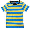 Stribet rib t-shirt